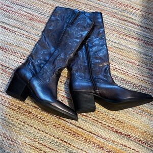 Crown Vintage Dark Heeled Boots